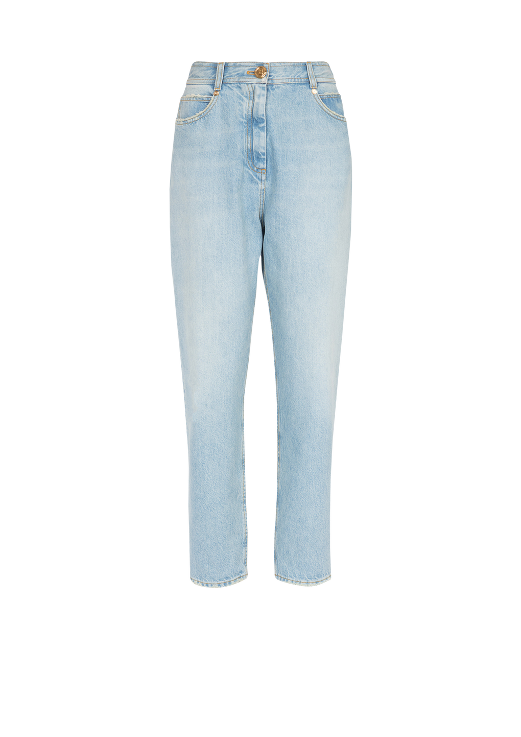 Jeans boyfriend eco-design sbiaditi, blu, hi-res