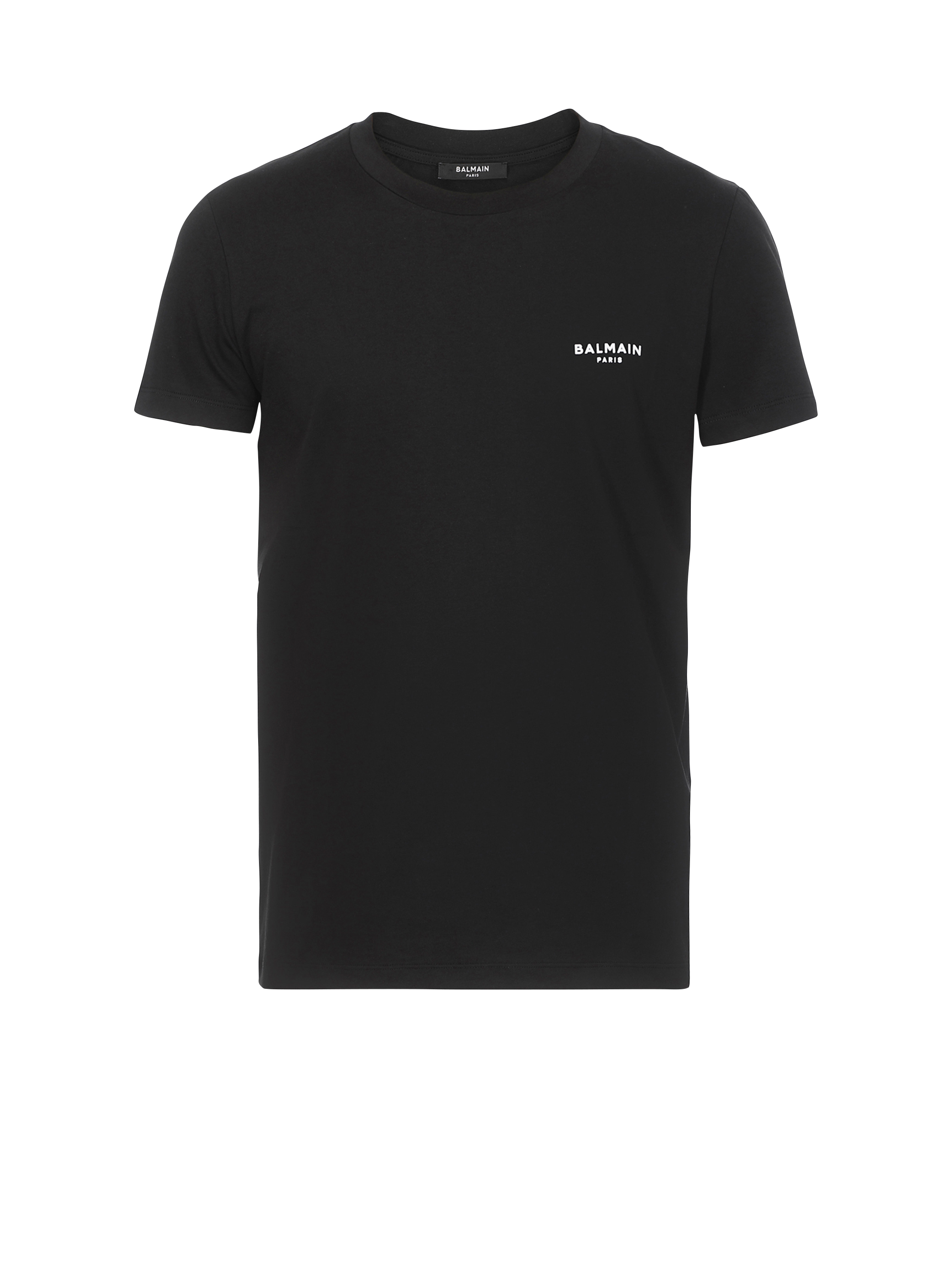 Uomo T-shirt da T-shirt Balmain T-shirt in jersey di cotone con logo da Uomo di Balmain in Neutro 
