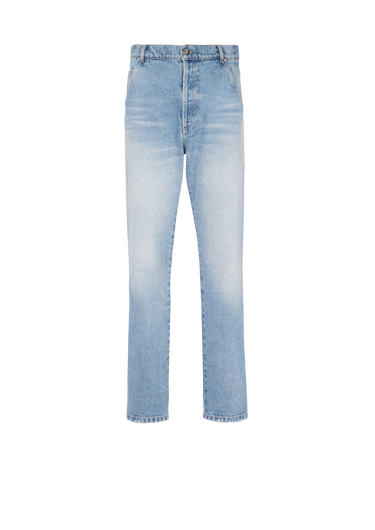 Jeans con linea dritta in cotone