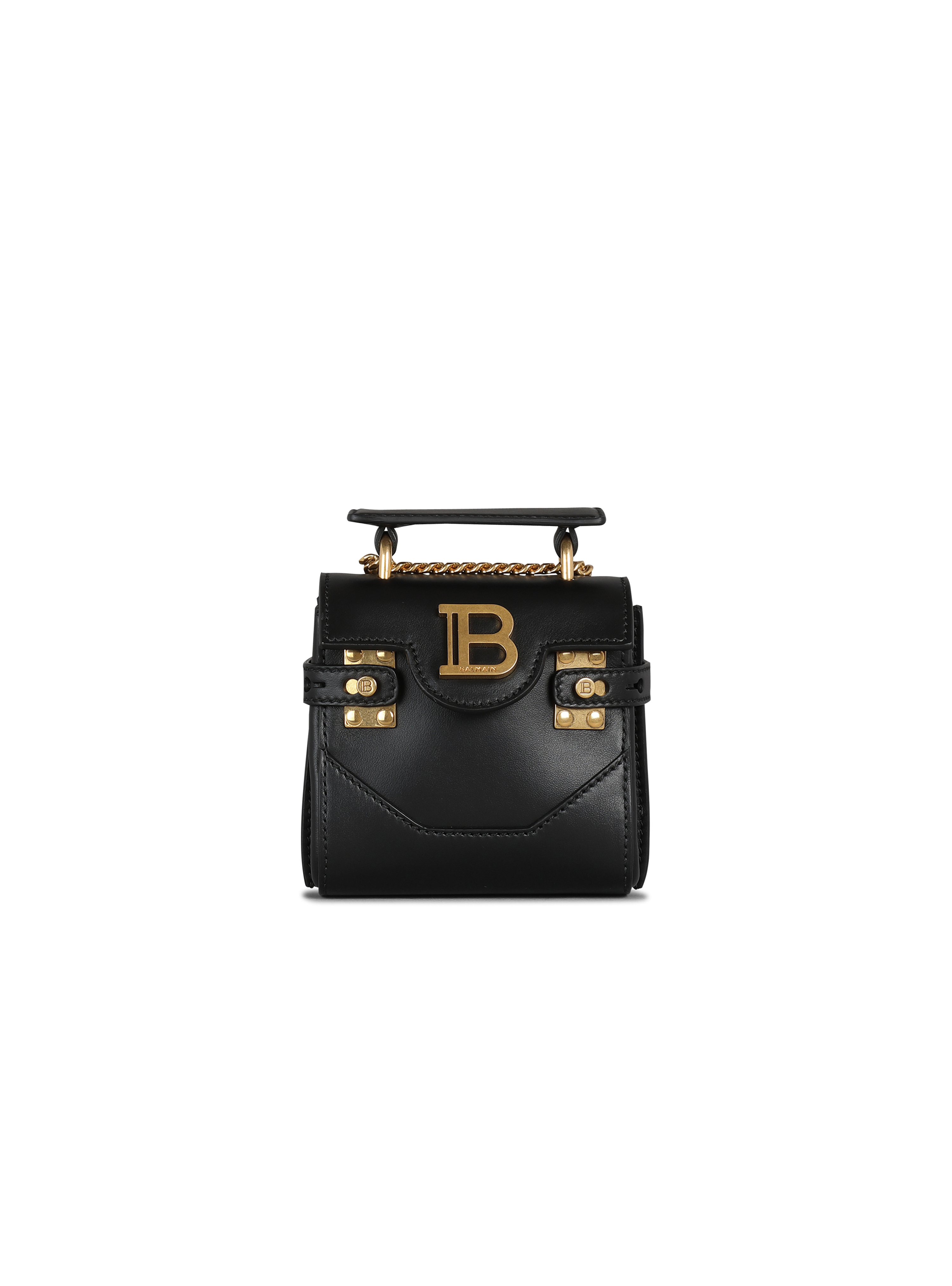 Mini borsa B-Buzz in pelle, nero