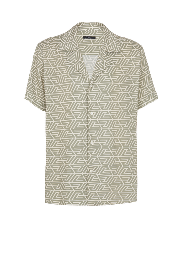 Camicia con monogramma piramide stampato