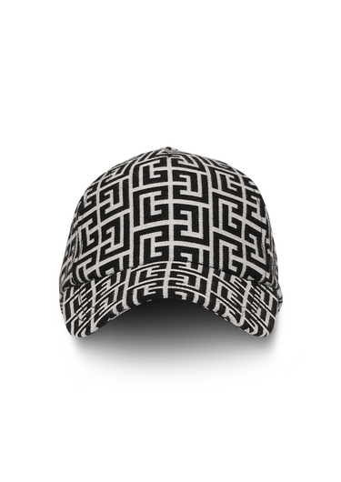 Cappellino in cotone con monogramma Balmain