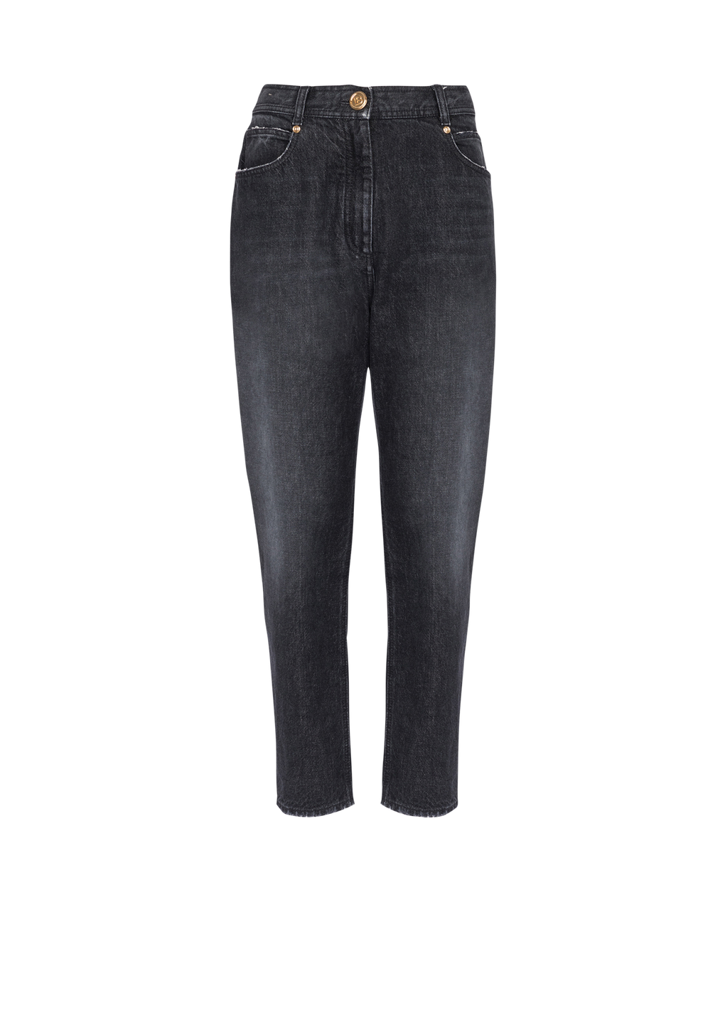 Jeans boyfriend eco-design effetto sbiadito, nero, hi-res