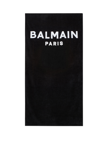 Telo mare con logo Balmain stampato