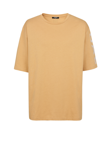 T-shirt oversize in cotone con logo Balmain stampato
