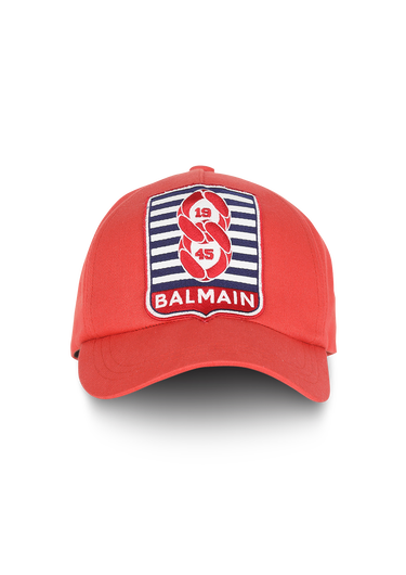 CAPSULE ESTATE - Cappellino in cotone con applicazione monogramma Balmain